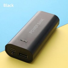 USB 보조배터리 충전기 케이스 미포함 휴대폰 전자 DIY 5V 5600mAh 2X 18650, 06 Black, 한개옵션1