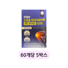 관절엔 소연골 콘드로이친 뮤코다당 단백 1200 60g, 5박스, 240개