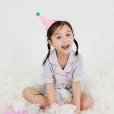 삐삐롱 [삐삐롱23SS]블루드림 레이온 반팔 파자마 상하세트