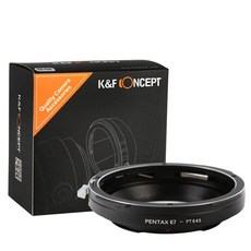 K & F 컨셉 렌즈 어댑터 펜탁스 67 P67 마운트 렌즈 펜탁스 645 카메라, 한개옵션0, 1개