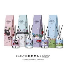 데일리콤마 스누피 디퓨저 100ml 본품 1+1+1(총300ml), 블랙체리/블랙체리/블랙체리