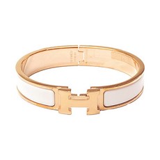 [에르메스] [명품] H700001FO01 클릭아슈 PM 뱅글팔찌 로즈골드 하드웨어 느와르 상품 이미지