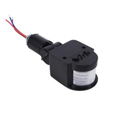야외 모션 센서 조명 스위치 LED 포함 자동 적외선 PIR AC 220V, [01] Black, 01 Black, 1개