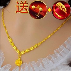 순금장미목걸이