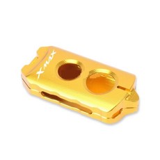 YJLDZ 오토바이 CNC 키 커버 케이스 쉘 보호 X-MAX 125 300 2017-2023과 (Black-NO LOGO), 06 Gold-XMAX