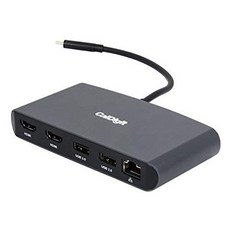 CalDigit 썬더볼트 Thunderbolt 3 미니 도킹 -Portable Bus Powered Non Charging 40Gbs 듀얼 4K 디스, Dual HDMI 2.0, Black