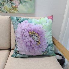 꽃무늬소파쿠션