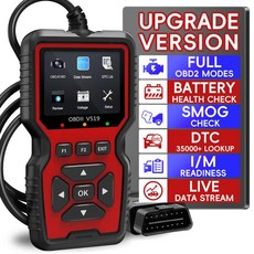 엔진 진단 리더 도구 기능 자동차 도구 리더 코드 스캔 스캐너 OBD2 클리어 체크 코드 스모그 리셋 데이터 포함 라이브, red, 1개