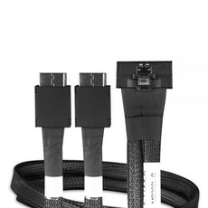 Icy Dock MB302LB Mcio 8i Sffta1016 Cabl To 2x Oculink 4i Sff8611 Cable 0