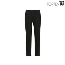 탑텐 여성 기모 슬림 스트레이트 데님 팬츠 A