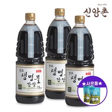[신앙촌] 양조 생명물 간장 1.8L 3P 캠핑간장 2개증정, 5.4L, 1개