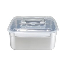 올품락 국산스텐 밀폐용기(직)핸디3호 3600ml L그레이, 단품