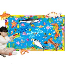 낚시놀이 매트 모형 물고기 인형 자석 낚시 장난감 세트 KC인증