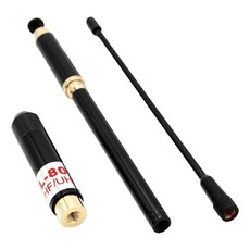 STK텔레스코픽 SMA- 남성 듀얼 밴드 VHF / UHF 144MHz / 430MHz 핸드 헬드 라디오 안테나, 단일상품
