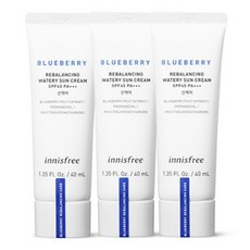 이니스프리 블루베리 리밸런싱 워터리선크림 3개세트 (40ml+3개)