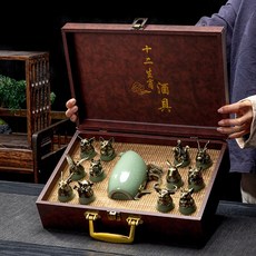 세라믹 12지신 술잔 컵 소형잔 소주 고급 선물세트, 5, 1개