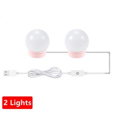 조명거울 LED거울 화장대 USB 메이크업 전구 밝기 조절 욕실 드레싱 테이블 5V, 4) Natural Light - USB 5V Mirr - 무아스거울