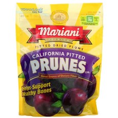 Mariani Dried Fruit 프리미엄 캘리포니아 씨를 뺀 자두 198g(7oz) 2팩, 1개