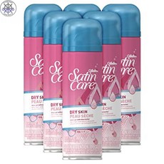 [ Gillette Venus ] 질레트 새틴 케어 건성 피부용 여성용 7oz 면도 젤-6 팩, 1개