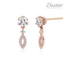 다이아미 데이지 GIA3부 18K 다이아귀걸이 DGDE0024