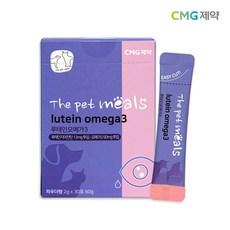 CMG제약[차병원그룹] 더펫밀즈 애견 고양이 강아지 루테인 오메가3 2gX30포, 1개, 1박스, 총 30포