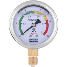 수도압력계 측정기 누수탐지 수압 배관 게이지 시험기, 0-4mpa (40kg) - M14x1.5 - 비즘다이빙잔압계