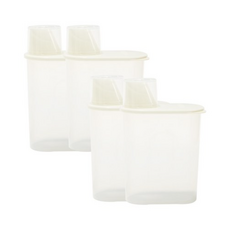 이지앤프리 모던 잡곡통 2500ml, 0 아이보리, 12개