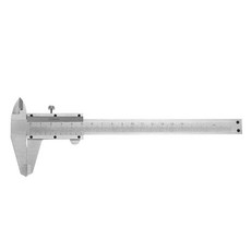 버니어 캘리퍼스 0 150mm 02mm 금속 게이지 측정 도구, 은, 1개