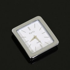 레모토 차량용 시계 카츠클락 벤츠 팰리세이드 제네시스 자동차시계 아날로그, 1개, 스퀘어클래식 화이트
