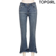 [TOPGIRL] 데님 밑단 컷팅 부츠컷 팬츠_TIC8DP809F