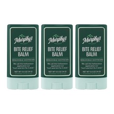 Murphys Naturals 곤충 바이트 릴리프 수딩 밤 스틱, 3개, 14g