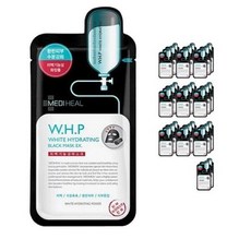 메디힐 WHP 미백수분 블랙 마스크팩 EX 1BOX (10ea), 1매입, 30개