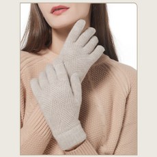 샵제스트 뽀송이 니트 스마트폰 터치 여성장갑