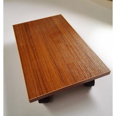 PC받침대 택배 데스크탑컴퓨터 본체받침대 본체프레임 받침대 받침판 통받침 이동 롤러 수납, T04-유자나무색 평평한판 40*20