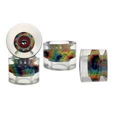 shangren 스케이트 보드 바퀴 60mm 롤러 베어링 4pcs, PU, 레드 컬러 풀