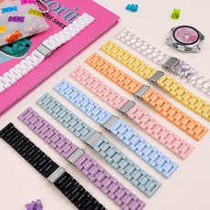 케이안 갤럭시워치 543프로 클래식 액티브2 호환 블럭 스트랩 (8864742), 20mm, 스카이블루