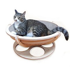  원목 원형 고양이 스크래쳐 국산 볼형 볼스크래쳐 놀이터 스크레치 