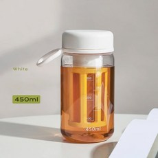 야외 컵 차 주전자 콜드브루 분리 아이스 버블 휴대용 커피 필터 메이커, 450ml, 1개