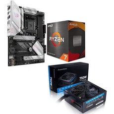 마이크로 센터 AMD RYZEN 75700X CPU 프로세서 번들에 ROG Strix B550A MOTHEBOAD 및 PowerSpec 750W 전원 공급 세미 모듈러 80 P - 라이젠75700x