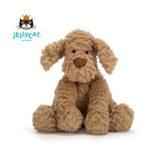 영국 jELLYCAT 젤리캣 강아지 퍼들우들 국민 애착 수면 인형, 브라운, 23cm