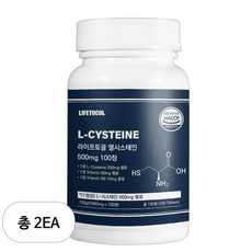 라이프토콜 엘시스테인 500mg, 100정, 2개