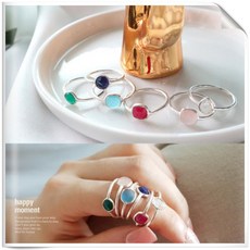 18k천연에메랄드반지