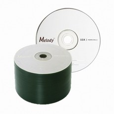 멜로디 CD-R 700MB 52x 벌크 (50장) 공디스크, 선택없음