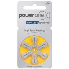 PowerOne 보청기 배터리 크기 10 PR70 배터리 60 개, 1, 단일옵션