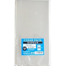 Frontier 곽케이 OPP봉투 투명팩 테이프 없음 30 100매 ST1223.5 1223.5cm 분명한, 1개