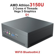 미니PC 소형PC 미니 컴퓨터 피씨 초소형 초미니 AMD-라이젠 7 PC 데스크탑 컴퓨터 4800U 3750H 윈도우 11 8 GB RAM + 256 SSD Radeon R, Athlon Gold 3150U, EU, 01 Athlon Gold 3150U