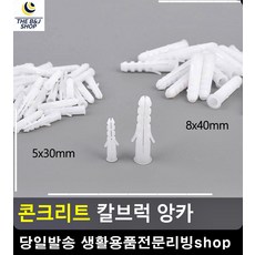 목공공구 콘크리트 고정 앙카 DIY인테리어 생활용품 콘크리트앙카 칼부럭 작업공구 세트앙카, 8x40mm
