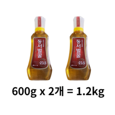 동서벌꿀 아카시아꿀, 1.2kg, 2개