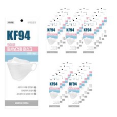 KF94 와이엠 황사보건용마스크 KF94 대형 화이트 (50매) / 식약처허가 원자재 국산 개별포장