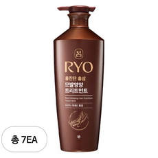 려 홍진단 홍삼 모발영양 트리트먼트 약산성 화이트플로럴향, 7개, 820ml